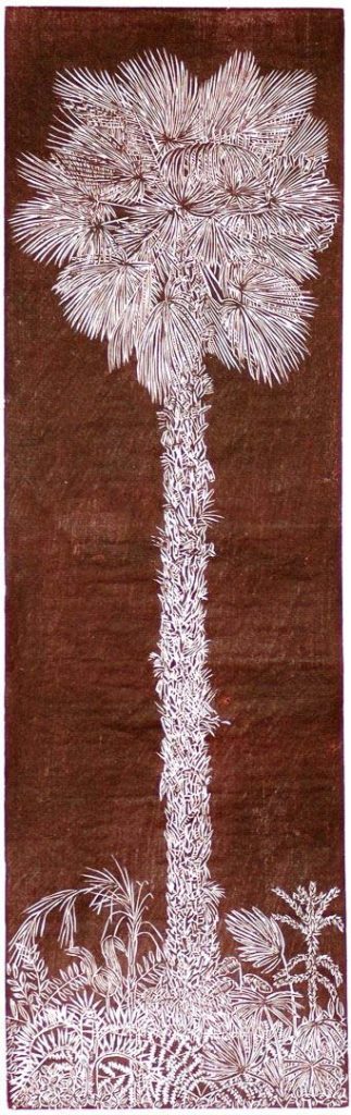 Xilogravura - Angela Leite - Buriti