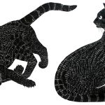 Leopardus pardalis Xilogravura, 50 x 80cm (VxH) Distribuiçao: América do Sul e Central