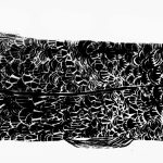 Arapaima gigas Xilogravura, 14 x 82cm (VxH) Distribuiçao: Floresta Amazônica