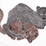 Puma yaguaroundi Xilogravura, 34 x 48cm (VxH) Distribuição: América do Sul, Central e do Norte (parte Sul
