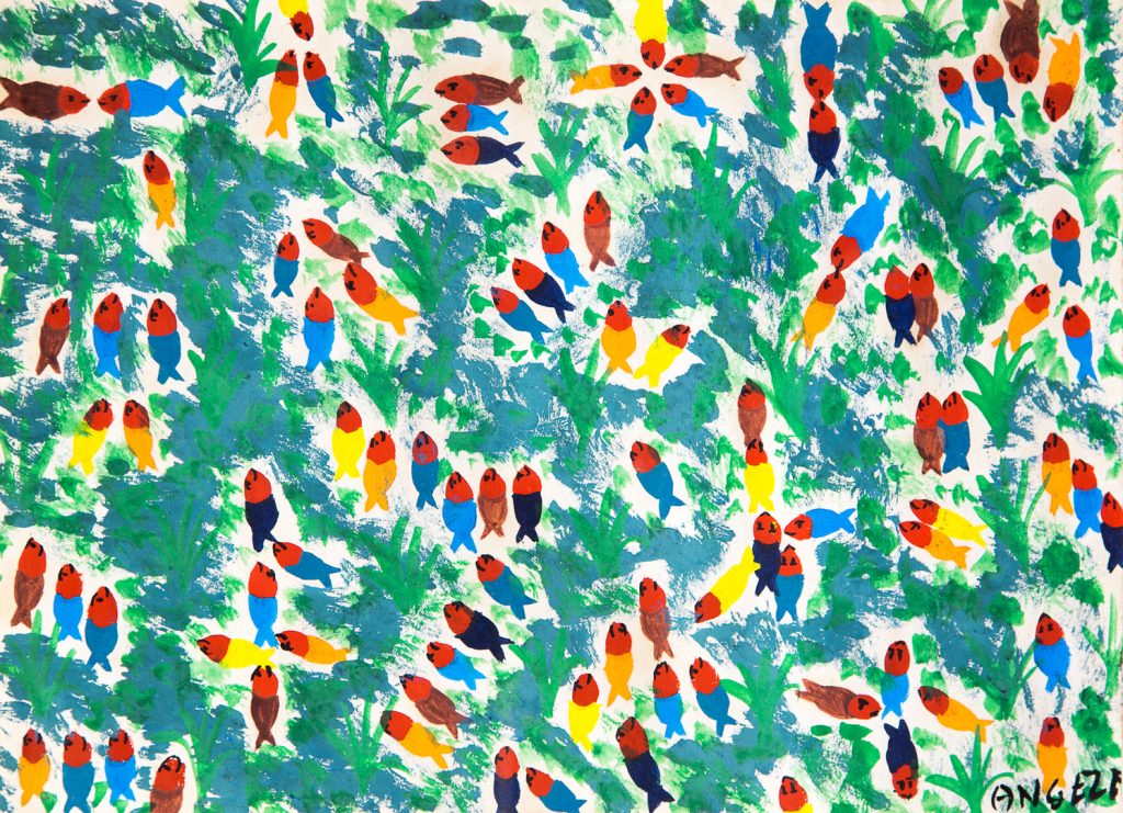 Angela Leite - pintura - peixes