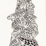Leptodactylus ocellatus e Hypsiboas faber Nanquim, 25 x 20cm (VxH) Distribuição: América do Sul, a leste do Andes; Sudeste do Brasil, Paraguai e Argentina