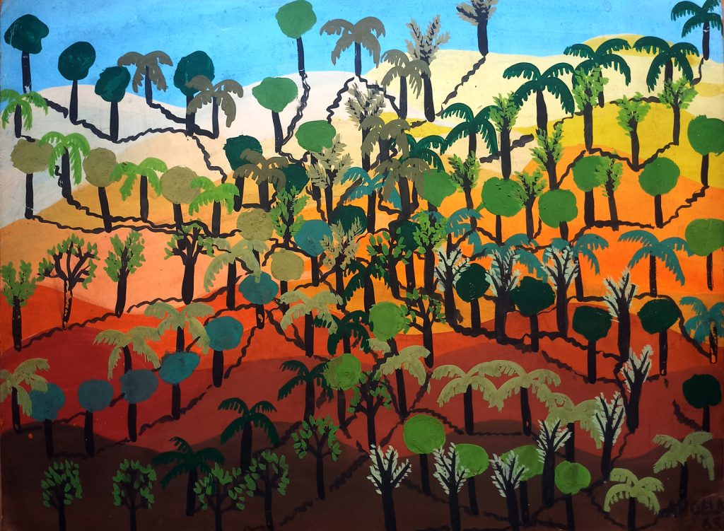 Angela Leite - pintura - Mata Atlântica